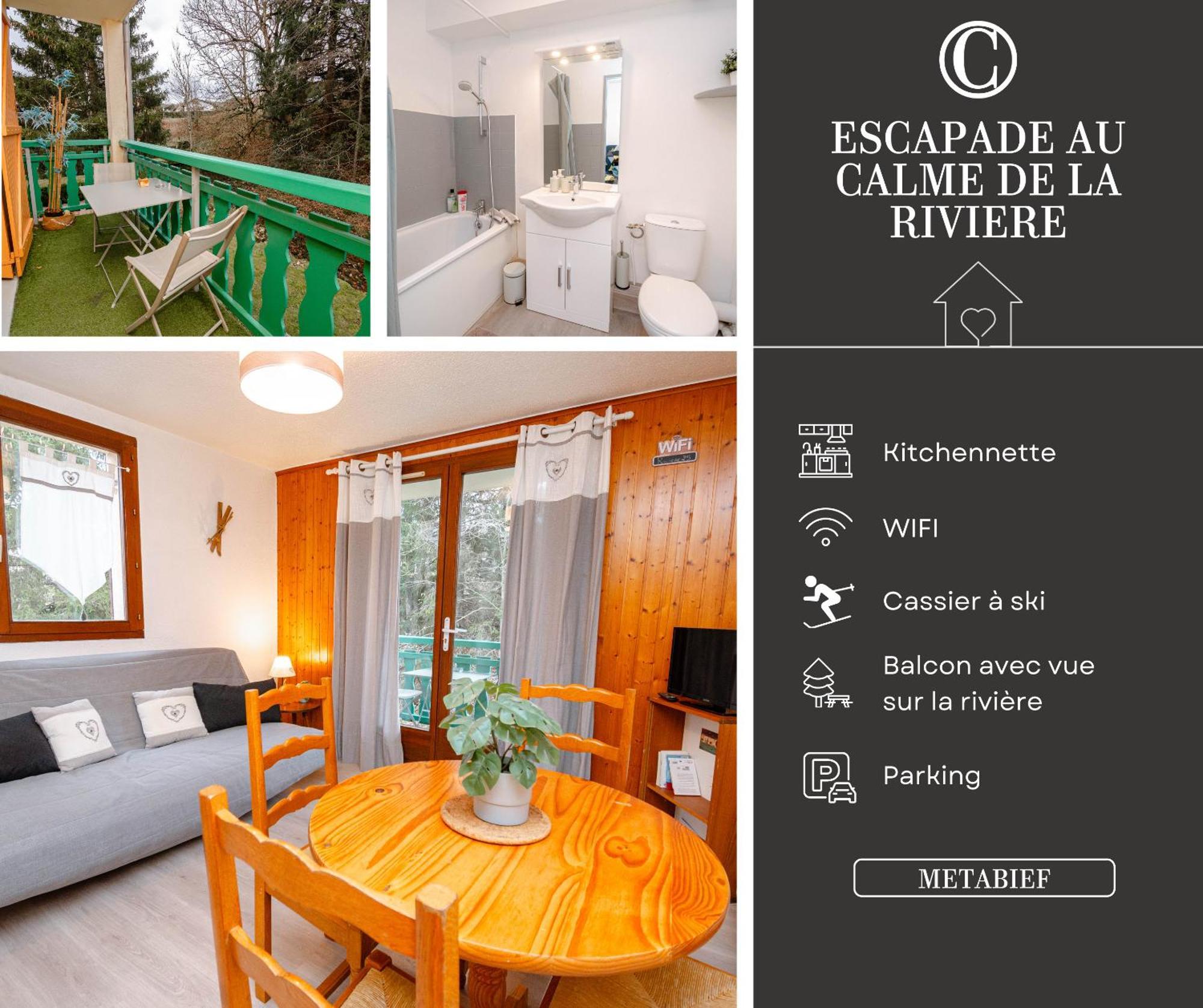 Ferienwohnung Escapade Au Calme De La Riviere Métabief Exterior foto